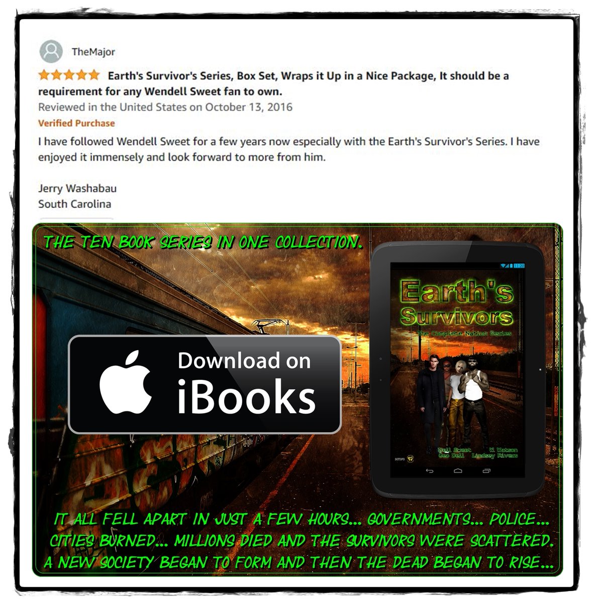 Earth's Survivors: The Nation Collection
W. W. Watson $6.99 All ten Nation Books in 1 collection! Save nearly$25.00! Every book is complete. Every book is uncut. #ApocalypticFiction #Horror #EndOfTheWorld #Apple #Readers #BookLovers #BookWorm #BookDeals 1l.ink/PLV4JGW