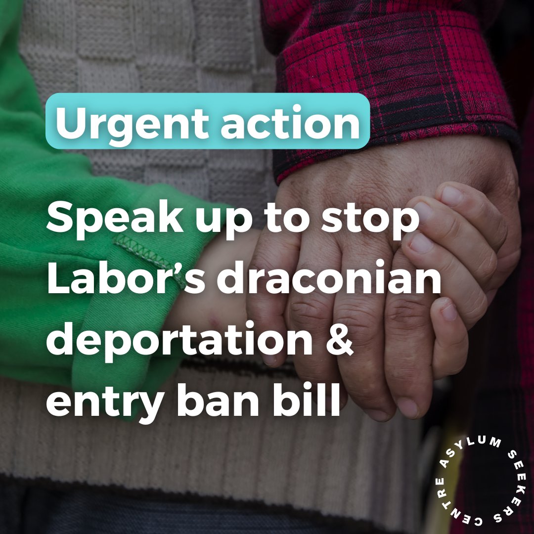 Stop Labor's deportation & entry ban bill in its tracks! You have until 12 April to speak up against it. 📩 Email your Senators to vote against the bill ✍️ Submit to the Parliamentary Inquiry and oppose the bill @OzRefugeeCounc's bill explainer: loom.ly/gYog378