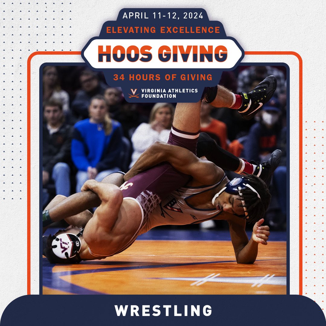 Hoos Giving is finally here! Support Virginia Wrestling by clicking the link in our bio to make a gift today. Give here ➡️: givecampus.com/lm3l9e #GoHoos | #TheVirginiaWay