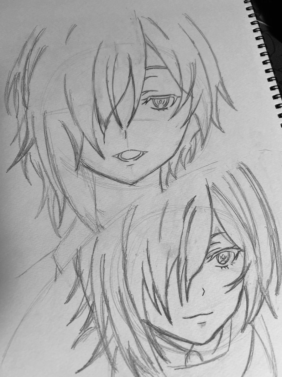 STLM_18's tweet photo. ニヒロの途中経過！！
もっとかっこよく描けるようになりたい！！
消しカス消せる能力欲しい笑
#異修���
#ニヒロ
#高橋李依
#模写 https://t.co/85bNmCHmeJ
