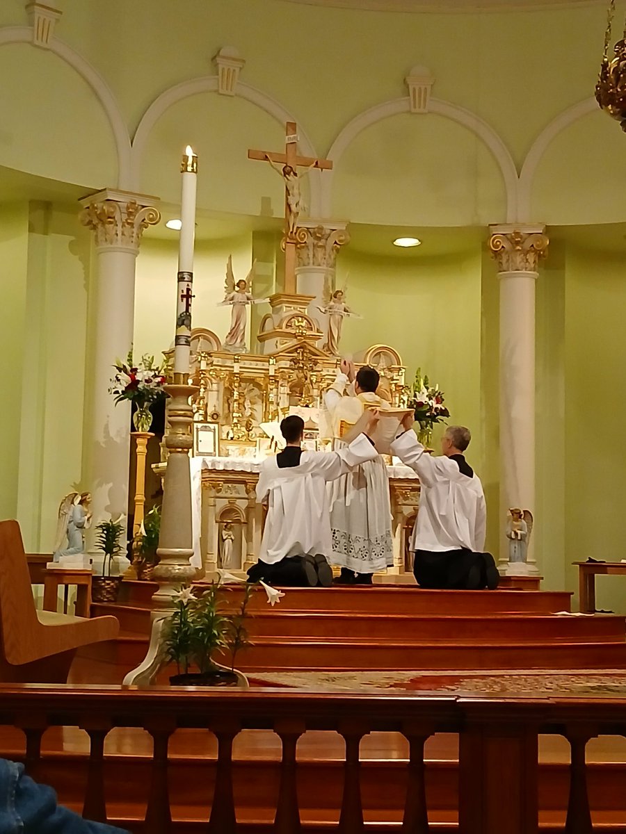 Let us pray. Grant, we beseech Thee, almighty God, that we who have celebrated the Paschal Feast, may, by Thy bounty, retain its fruits in our daily habits and behavior. ~#Collect This evening's #FSSP #TraditionalLatinMass at #StClement parish A🙏4U here