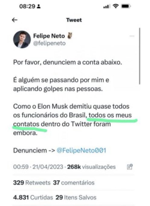 O Felipe Neto era um X-9 do sistema repressor infiltrado no Twitter.