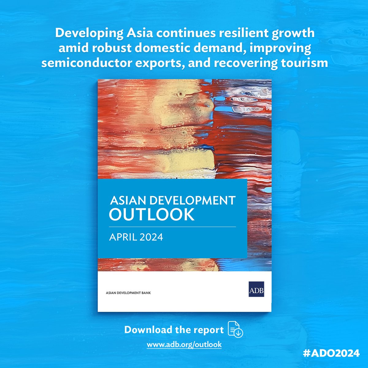 ADB’s Asian Development Outlook 2024 is out. Download our latest economic data and analysis on developing economies in Asia and the Pacific. #ADO2024 🔗 adb.org/outlook/editio…
