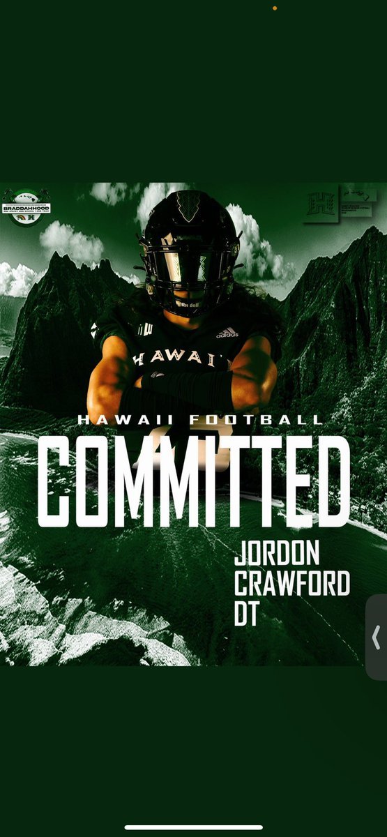 2024 (<a href="/FullColl_FB/">𝐅𝐮𝐥𝐥𝐞𝐫𝐭𝐨𝐧 𝐂𝐨𝐥𝐥𝐞𝐠𝐞 𝐅𝐨𝐨𝐭𝐛𝐚𝐥𝐥</a>) JUCO DT <a href="/jordonxcrawford/">jordon (JC) crawford</a> commits to Hawaii <a href="/HawaiiFootball/">Hawaii Football</a>