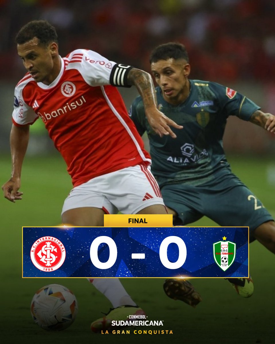 #CopaSudamericana              
FINAL | #Internacional  0  -0  #RealTomayapo