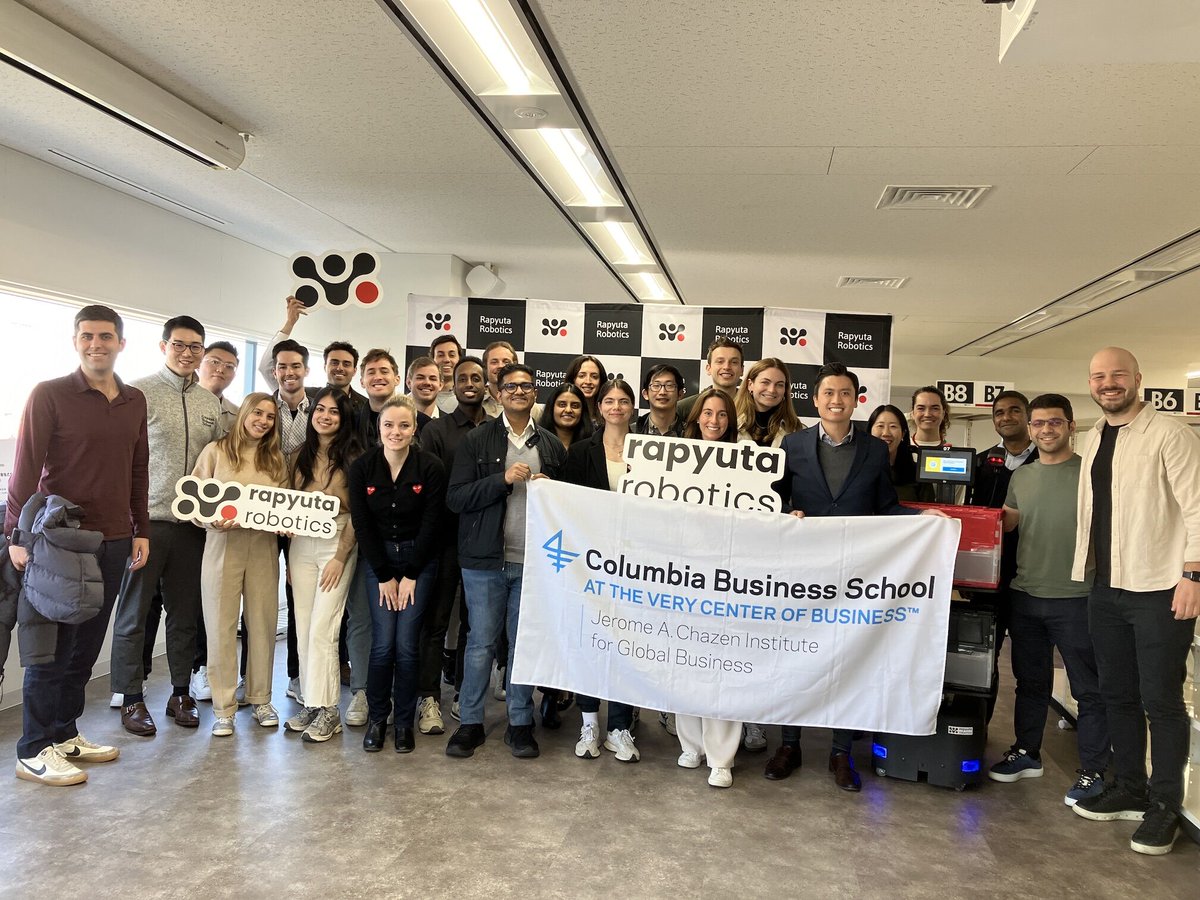 Rapyuta Robotics (@rapyutarobotics) on Twitter photo We recently hosted nearly 30 guests from Columbia Business School at <a href="/RapyutaRobotics/">Rapyuta Robotics</a>. Our CFO, Arul, presented on entrepreneurship and startup financing, and we showcased our Picking Assist Robot, Rapyuta PA-AMR. Thanks to all our guests for attending🚀! We recently hosted nearly 30 guests from Columbia Business School at <a href="/RapyutaRobotics/">Rapyuta Robotics</a>. Our CFO, Arul, presented on entrepreneurship and startup financing, and we showcased our Picking Assist Robot, Rapyuta PA-AMR. Thanks to all our guests for attending🚀!