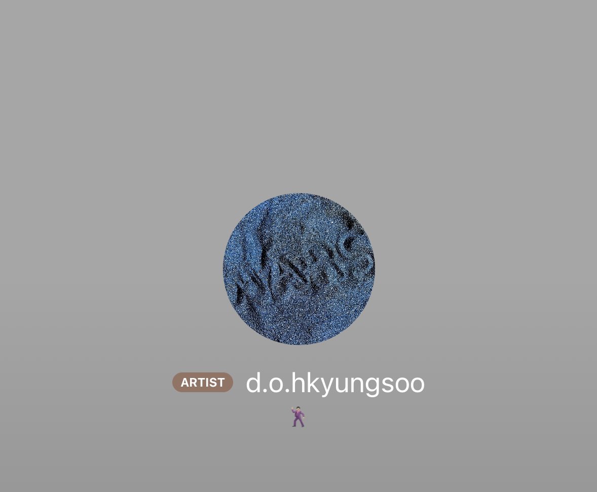 [INFO] 240411 Kyungsoo’s new bbl profile pic, name and status #도경수 #DO (D.O.) #엑소디오 #DOHKYUNGSOO @companysoosoo_
