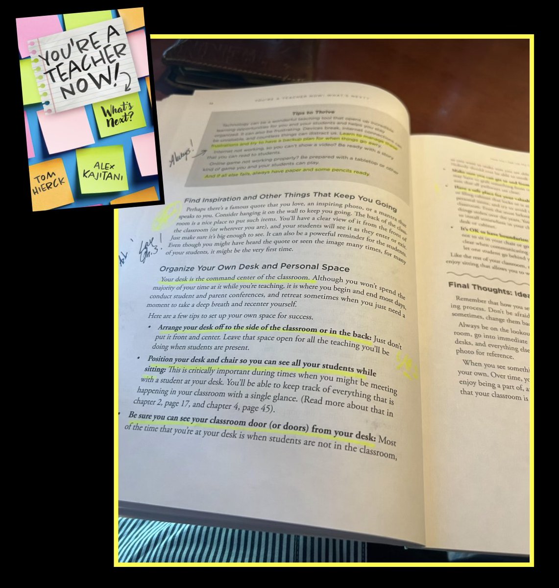 When @BCSMasterChief breaks out the highlighter this often, you can't but feel that you and your co-author (@AlexKajitani) may have crafted a great book. Get your copy today and support a new teacher @technolandy @saskedchat @bcedchat @Super_Halton @RhaeAnnH @BTPS28 @nlpsab