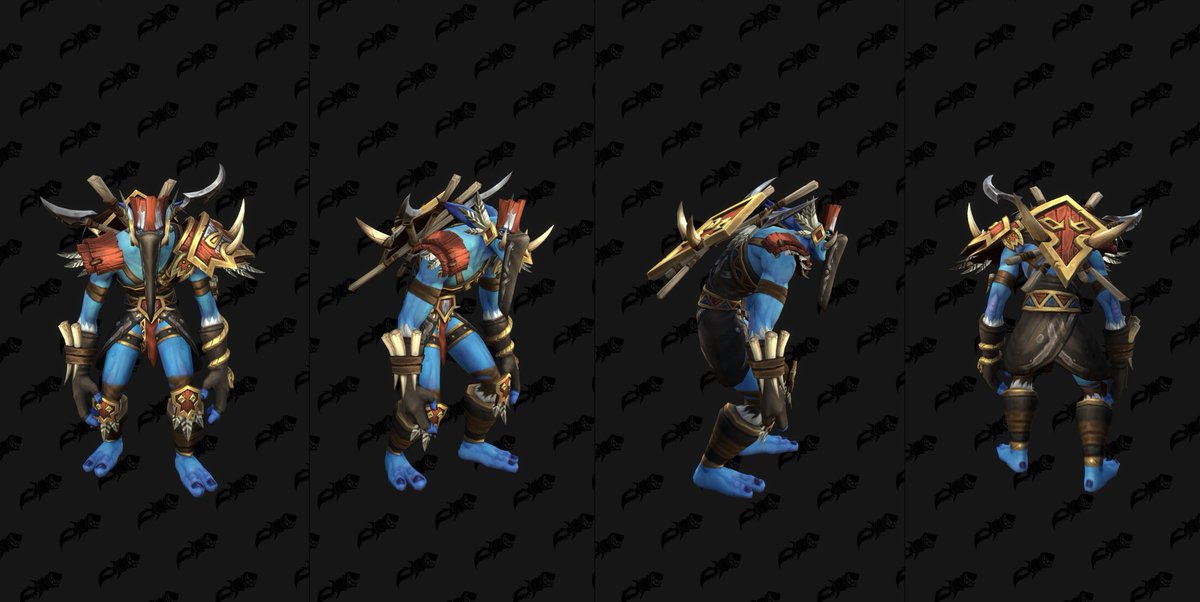 DRAENEI & TROLL HERITAGE ARMOR as found in the PTR of #Warcraft 10.2.7 (images from @Wowhead) #worldofwarcraft #Dragonflight