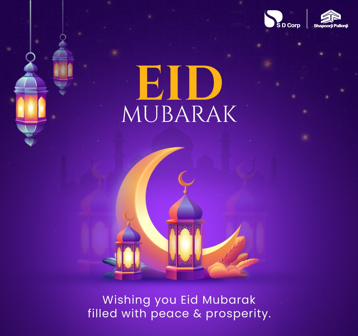 It’s a time for celebration with Gratitude, Generosity, and Togetherness. With gratitude in our hearts and generosity towards others. Wishing you a blessed and joyous day ahead which is surrounded by family and friends. Eid Mubarak! #eidmubarak  
#SDCorp #ShapoorjiPallonji