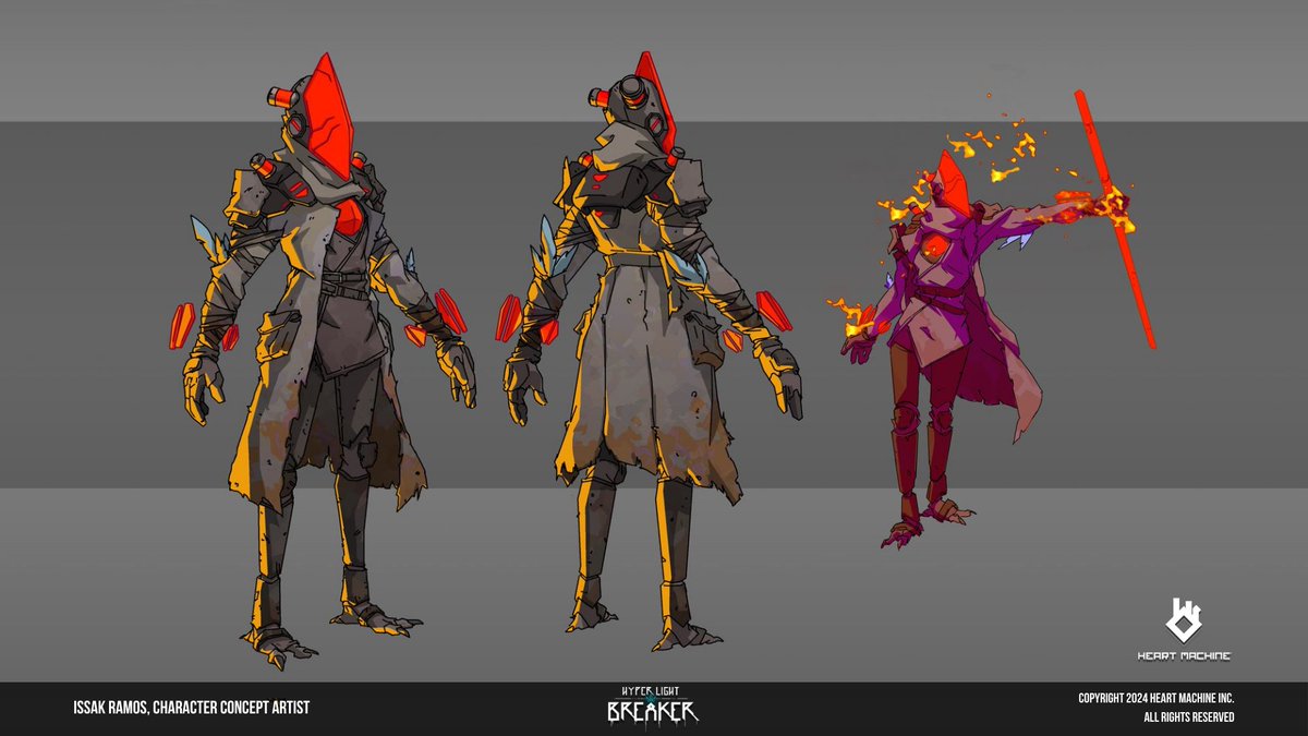 Flame Wizard #conceptart by @ramos_isaak , turning it out as usual. #characterdesign #hyperlightbreaker @HLBreaker