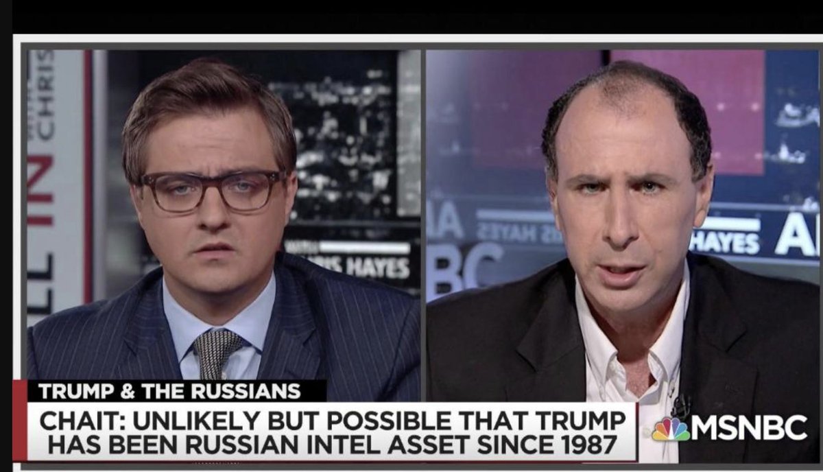 aaronjmate's tweet photo. From the guy who brought you "Unlikely but possible that Trump has been a Russian intel asset since 1987" comes "The media did not make up the Russia scandal" #BlueAnon https://t.co/akStchJYV9
