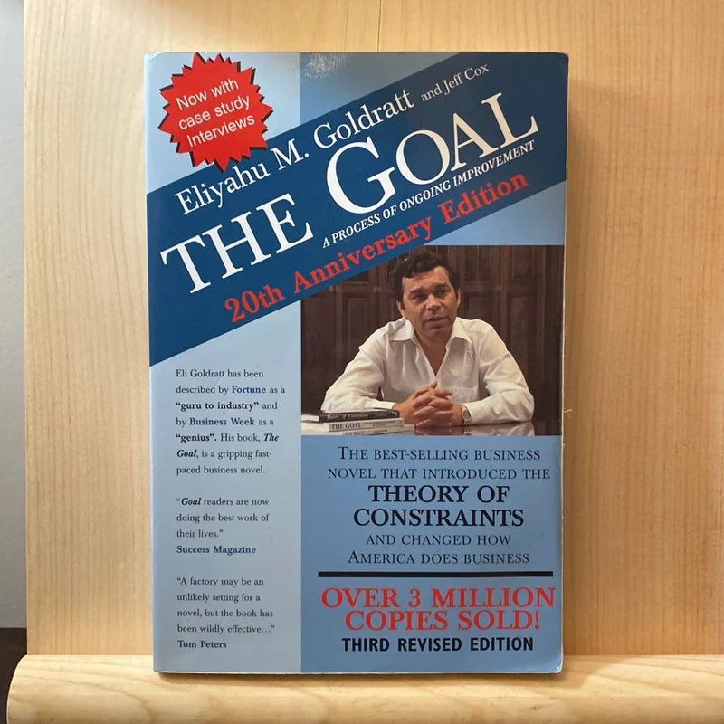 Este libro es maravilloso. 

A través de una cautivadora novela, 'The Goal' de Eliyahu Goldratt introduce de manera magistral la 'Teoría de Restricciones', un enfoque innovador que enseña principios fundamentales de gestión y métricas operativas esenciales para optimizar procesos
