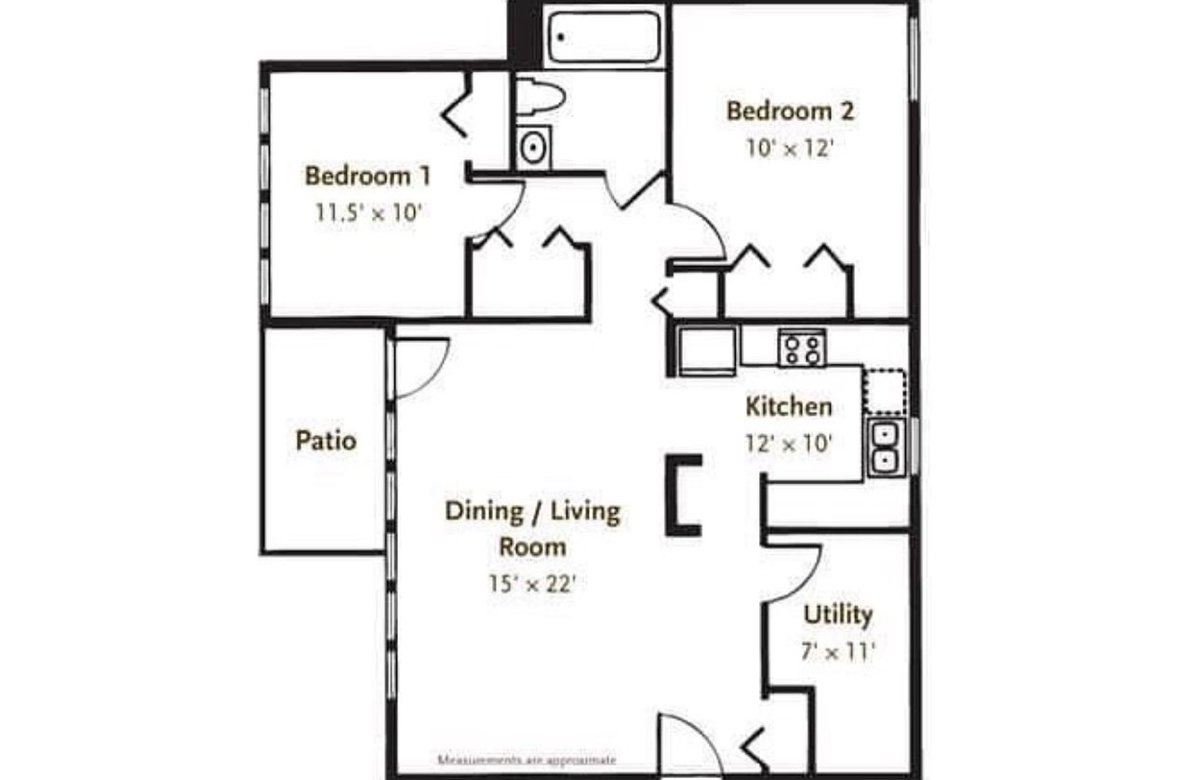 This 2 bedroom apartment comes with a detached garage! Contact us for more information. #parksteadclayton #applytoday