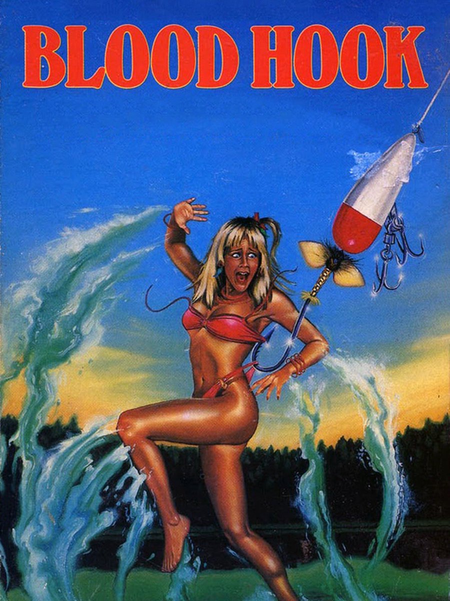 Blood Hook 1986. I’ve seen this movie 3-4 times. Yea It’s gotten bad reviews, But there is something I love about this movie. Yes it’s 80s bad movie slasher but I like this one location setting movie at the musky madness fishing tourney lol I love it ~BrianS