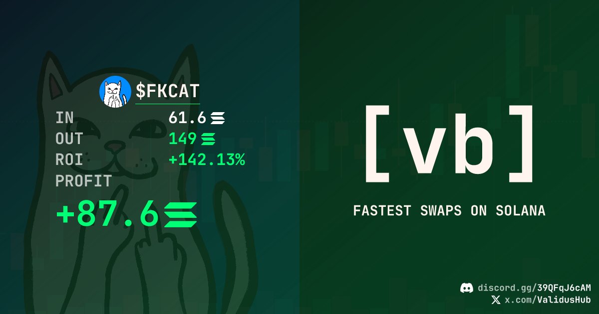 yelotree's tweet photo. I've taken initials + profit from $FKCAT and keeping absolutely 100% remainder in my moon portfolio

This is easily a 2-5m coin; imo. especially since that 390 sol buy. https://t.co/zq68S1kKSe