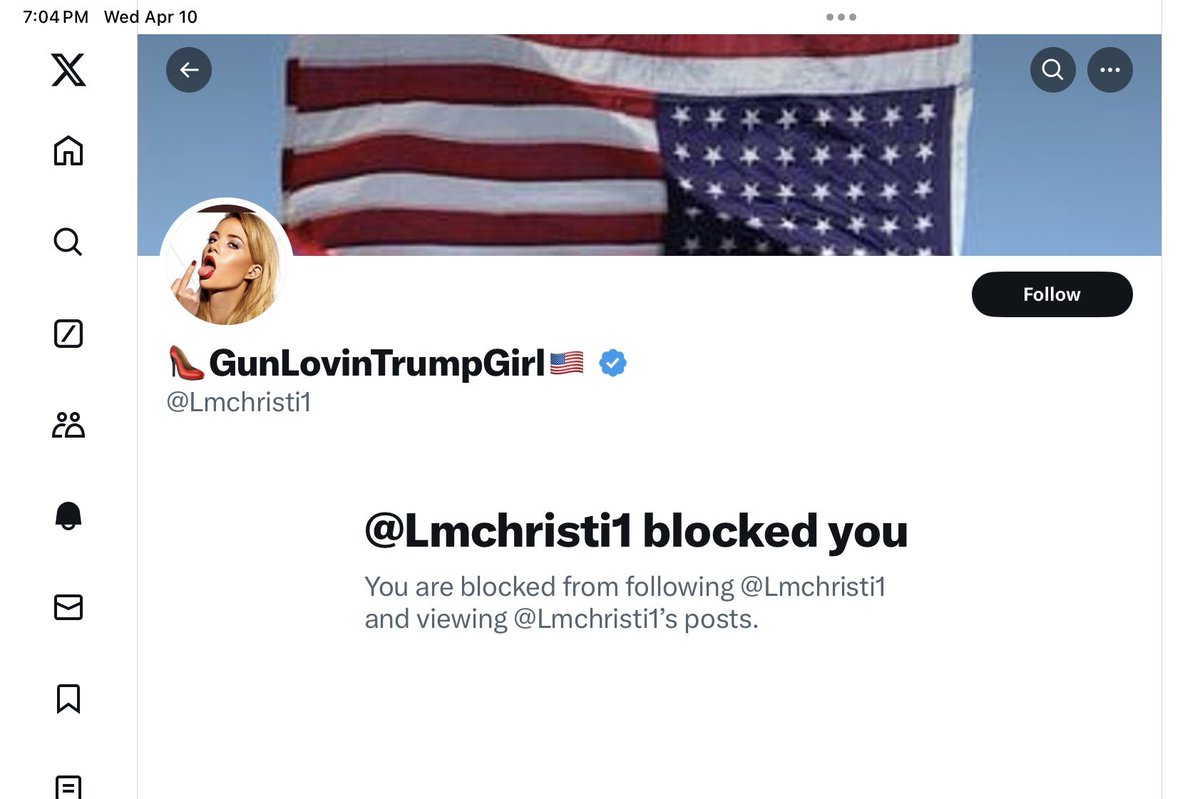 LOL, my first block! I’m just a tiny, insignificant account, but I have appeared to have triggered a larger pro Trump account. This made my day!