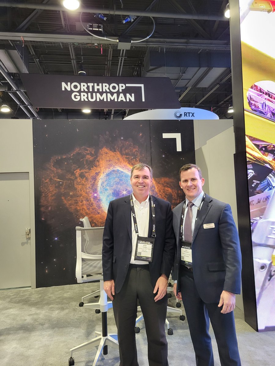 Stopping by @northropgrumman and got to see new #BoardMember Jim Kalberer  @SpaceSymposium