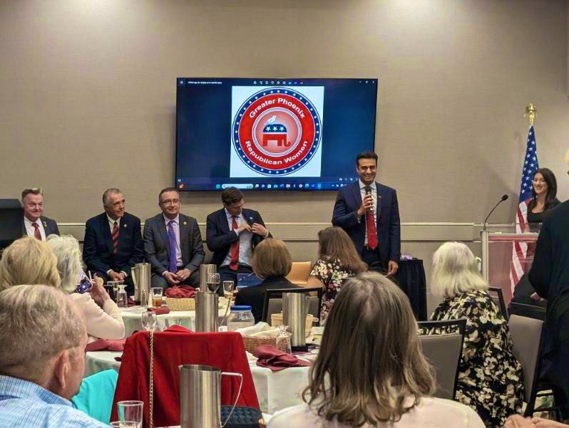 Thank you to everyone who came out to the Greater Phoenix Republican Women Club for the CD8 candidate forum! @AbrahamHamadeh is the Trump-endorsed candidate in this race. And he can't wait to serve the district & help Make America Great Again!