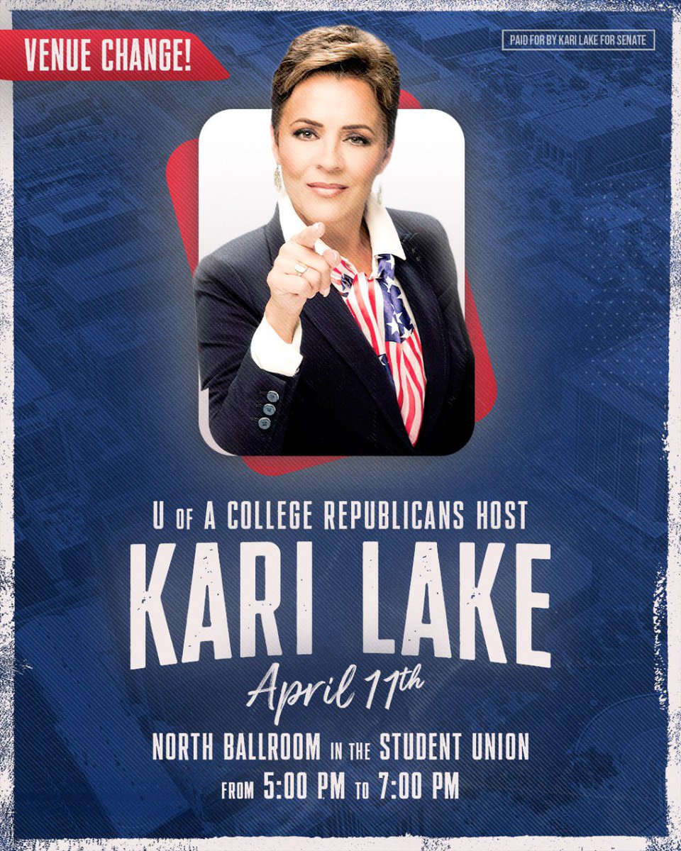Tucson! The response to our event at the University of Arizona was so OVERWHELMING we had to move to a bigger room just to fit you all! Be sure to join us TOMORROW at 5 pm in the North Ballroom in the Student Union at the University of Arizona. RSVP: karilake.com/event/u-of-a-c…