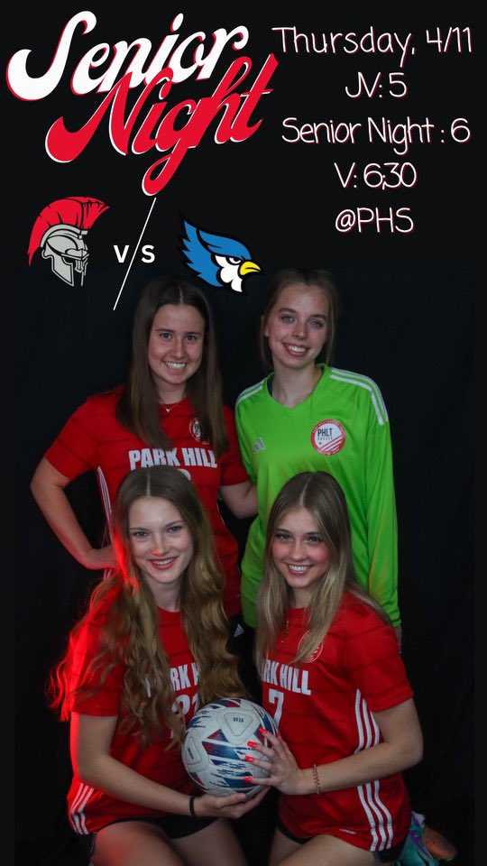 It’s finally here…SENIOR NIGHT!! Come on out and celebrate these outstanding ladies as we take on Liberty tomorrow! Can’t wait to honor them &amp; the commitment they’ve given this program for the past 4 years! 

Layla Nelson #6
Maggie Peterson GK
Katelynn Young #21
Paige Barry #7