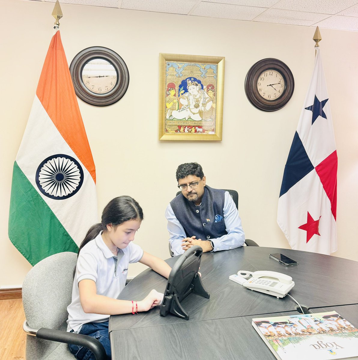 🇮🇳 India Panama 🇵🇦 || Collaborating through Education || Founders of an education start-up Wheeminds met Ambassador along with their students - to brief about their plans and upcoming International Competition in India. An innovative way to bring India-Panama together.