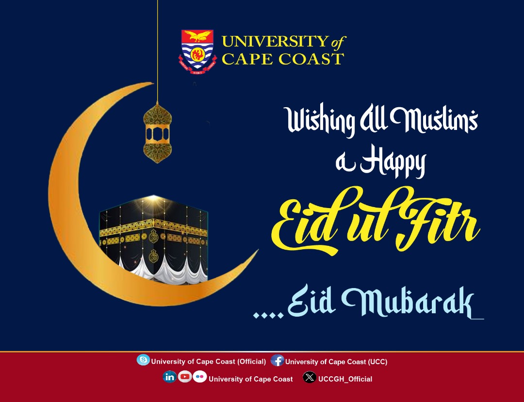 UCC felicitates with all Ghanaians and Muslims across the globe on the occasion of the Eid-ul-Fitr, which marks the end of the Ramadan fasting. UCC wishes that the supplications made to Allah will be answered on completing the important religious duty. Eid Mubarak, Congrats!