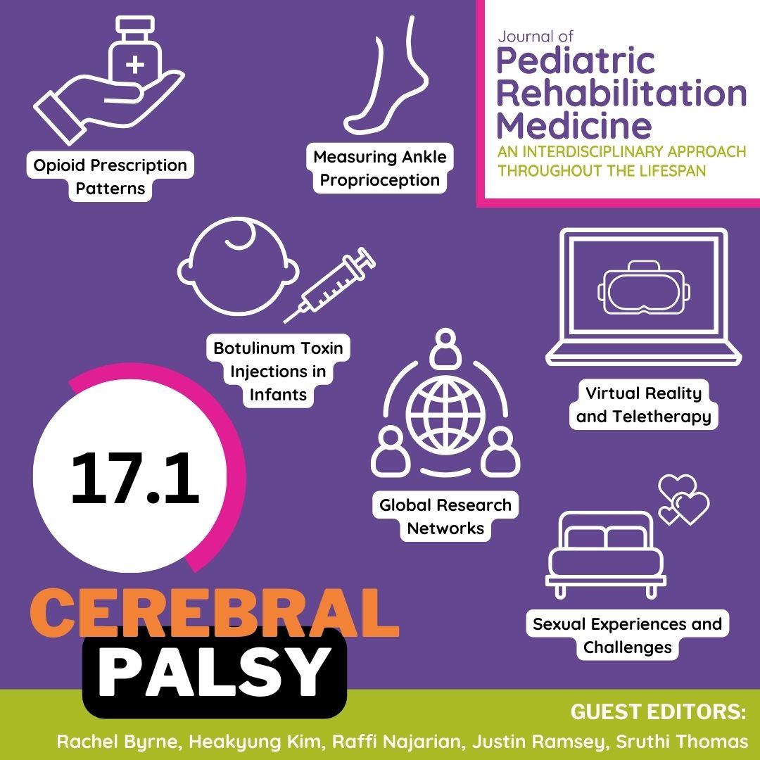 JPedRehabMed's tweet photo. The Cerebral Palsy Issue is live! Head over to https://t.co/CbqKHk3KGL to get up to date on the latest advances and critical conversations about management of Cerebral Palsy. https://t.co/8aRuSKIPWD