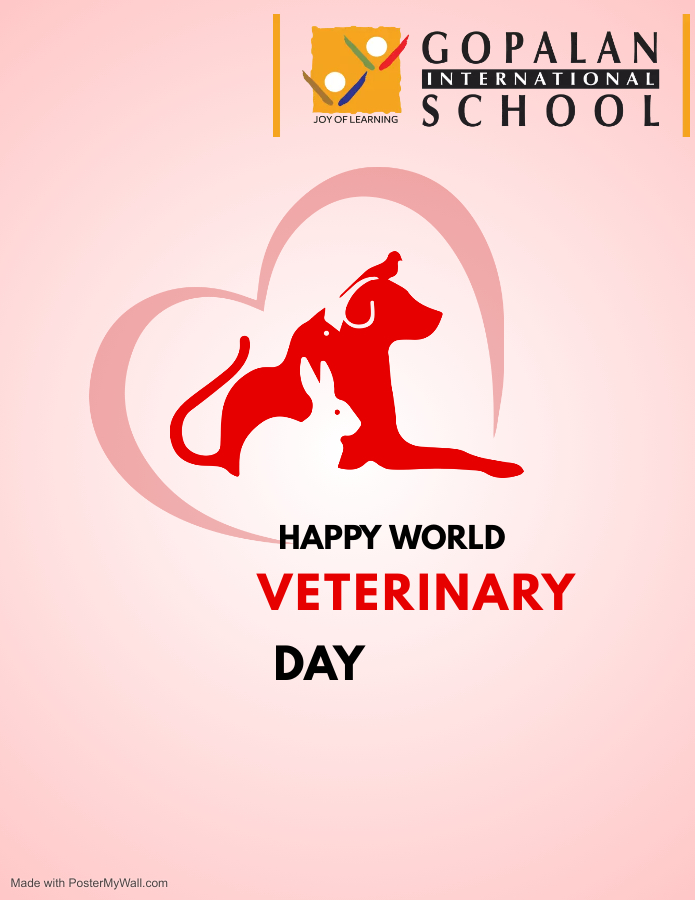 World Veterinary Day.
#worldveterinaryday #gopalaninternationalschool #joyoflearning