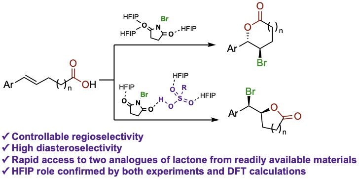 Nguyen Lab at UNSW Sydney (@nguyenlabunsw) on Twitter photo Do you want to completely switch reaction outcomes just by changing the acidity of the reaction medium? We've got an excellent example of just that: Controlling Regioselectivity of Bromolactonization Reaction in HFIP - now published in Chemical Science pubs.rsc.org/en/content/art… Do you want to completely switch reaction outcomes just by changing the acidity of the reaction medium? We've got an excellent example of just that: Controlling Regioselectivity of Bromolactonization Reaction in HFIP - now published in Chemical Science pubs.rsc.org/en/content/art…