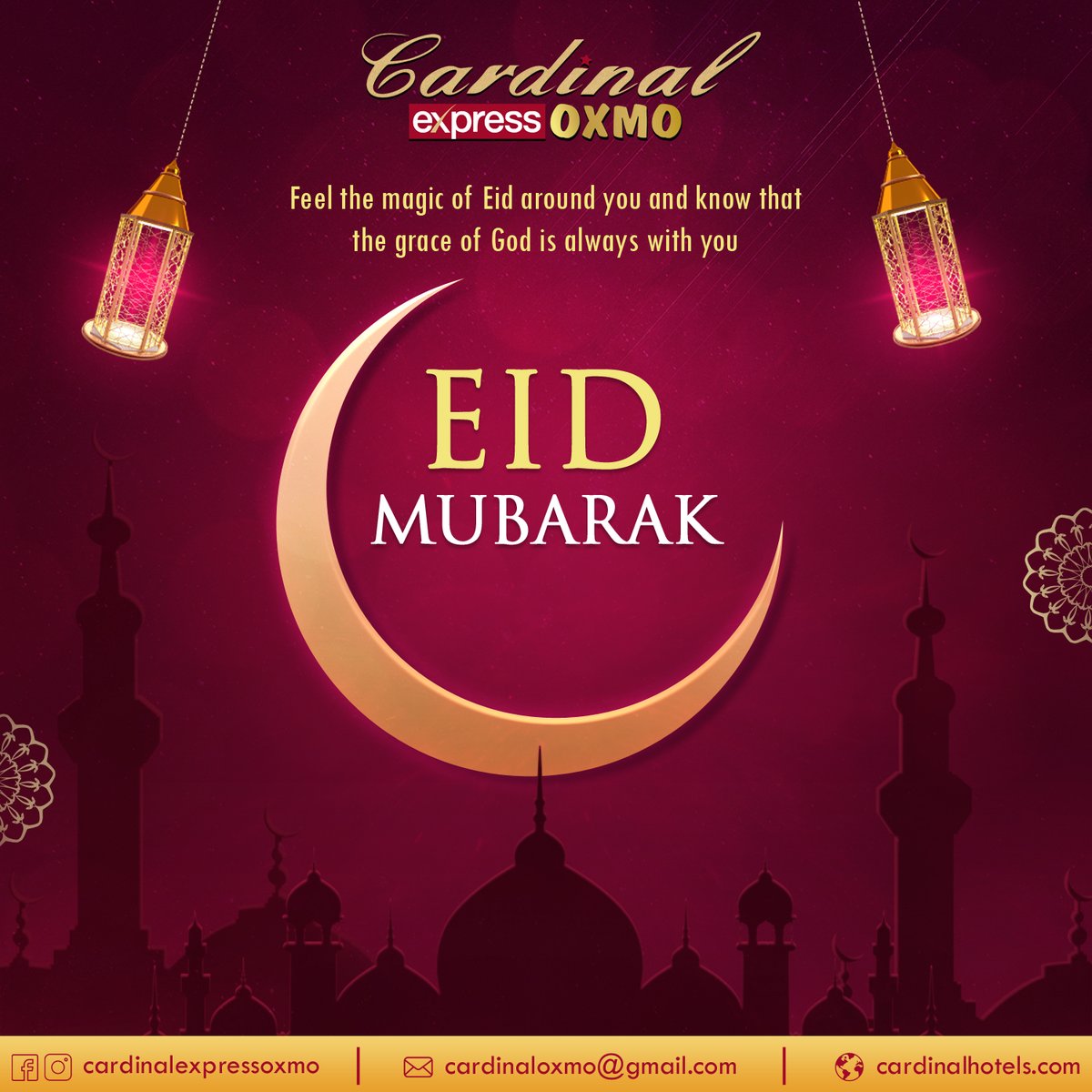 Eid Mubarak Everyone!!

#eid #eidmubarak #ramadan #eidgifts #happyeid #cardinalexpressoxmo #cardinalhotels #affordable #hotel #luxuryhotel #businesshotel #besthotel #delhihotels #budgethotel  #cafe #food #dinnerdate #lunchdate #food #restaurant