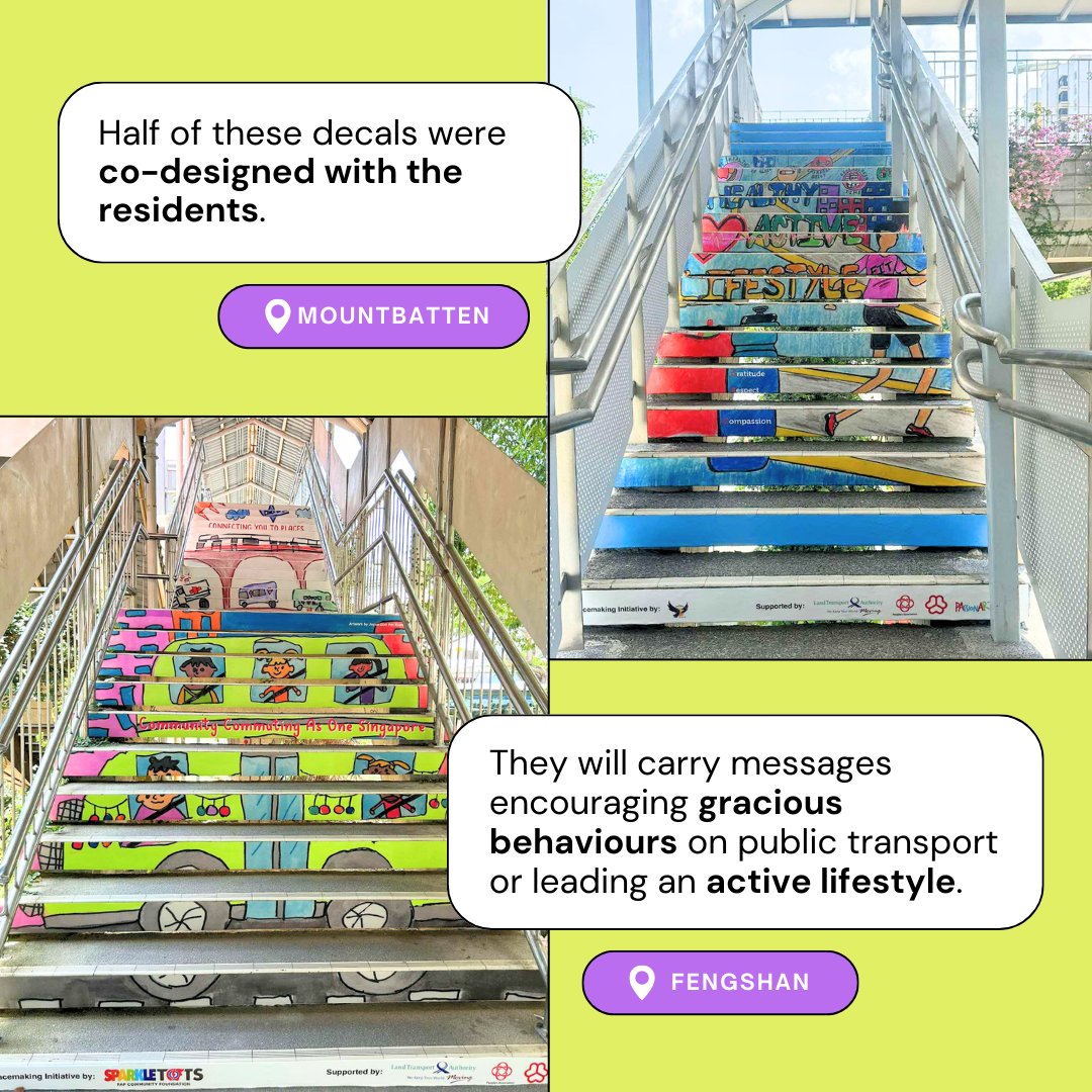 LTAsg's tweet photo. Weโve been working with the community to co-design 21 #POBs across Singapore!ย ๐ผ ๐ถ๐ผโโ These will be progressively rolled out & hopes to showcase the possibilities of using our land transport spaces for communityย placemaking.ย ๐ https://t.co/TGCavJir0H