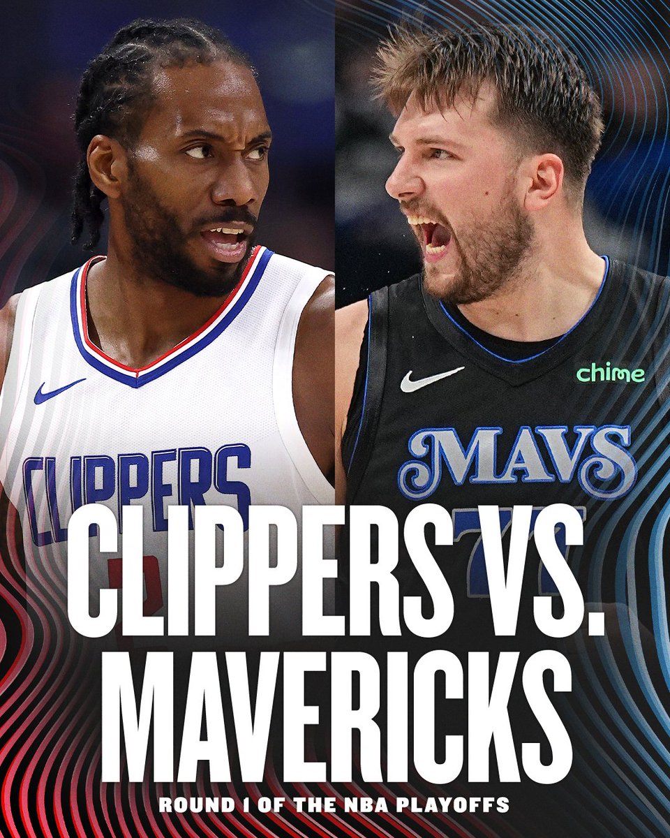 SportsCenter's tweet photo. Clippers vs. Mavs matchup is a lock for the first round of the playoffs 🔒👀

Which team will host as the No. 4 seed is still to be determined. https://t.co/rmj6Kpoe7d