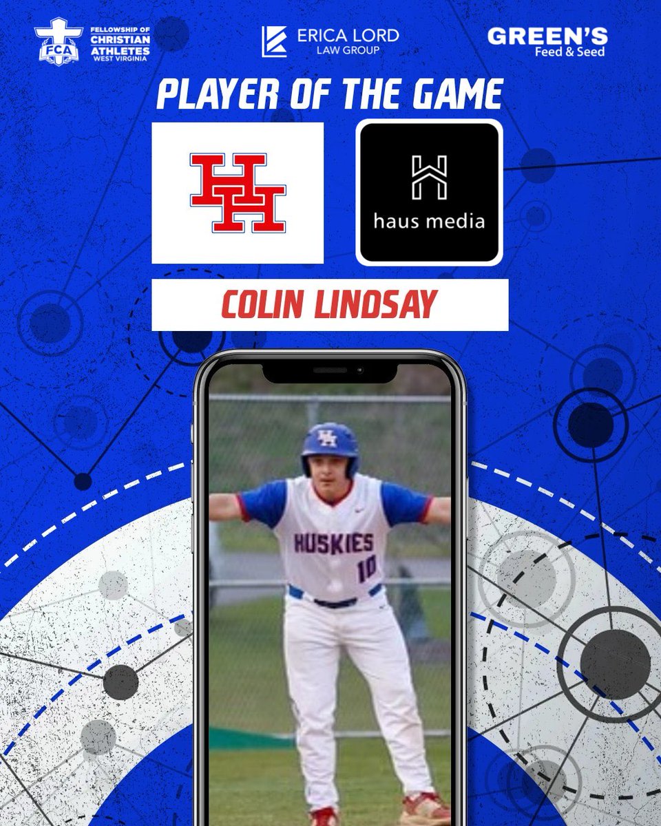 haus media (@haus_media) on Twitter photo <a href="/haus_media/">haus media</a> Player of the Game <a href="/baseball_HHHS/">Herbert Hoover Huskies Baseball</a> Colin Lindsay who went 2-3, with 2 doubles, and 2 RBI’s to help the Huskies defeat Scott 4-3‼️⚾️🔥 
Presented by: Erica Lord Law Group, PLLC , FCA, Charleston, WV , Green's Feed & Seed Charleston
📸 Photo Credit: <a href="/EssayMediaWV/">Essay Media</a> <a href="/haus_media/">haus media</a> Player of the Game <a href="/baseball_HHHS/">Herbert Hoover Huskies Baseball</a> Colin Lindsay who went 2-3, with 2 doubles, and 2 RBI’s to help the Huskies defeat Scott 4-3‼️⚾️🔥 
Presented by: Erica Lord Law Group, PLLC , FCA, Charleston, WV , Green's Feed & Seed Charleston
📸 Photo Credit: <a href="/EssayMediaWV/">Essay Media</a>