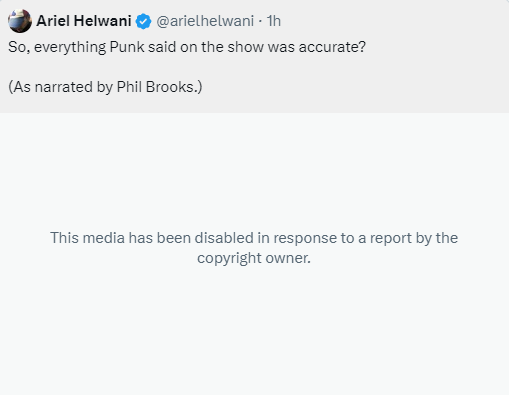 TheEWZine's tweet image. Little peanut balls @tonykhan had Ariel Helwani footage pulled from X.
Tony Khan realizing even the massive dump he took before #aewdynamite looked better than what he tried to accomplish tonight. Gotta love it. Sh*t show from pubescent tony khan.
#CMpunkwasright