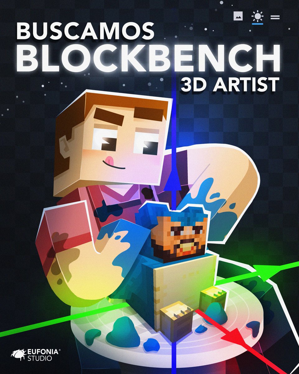 Buscamos artistas de #Blockbench Aplica en el siguiente formulario: forms.gle/HXA858ip2S68Np…