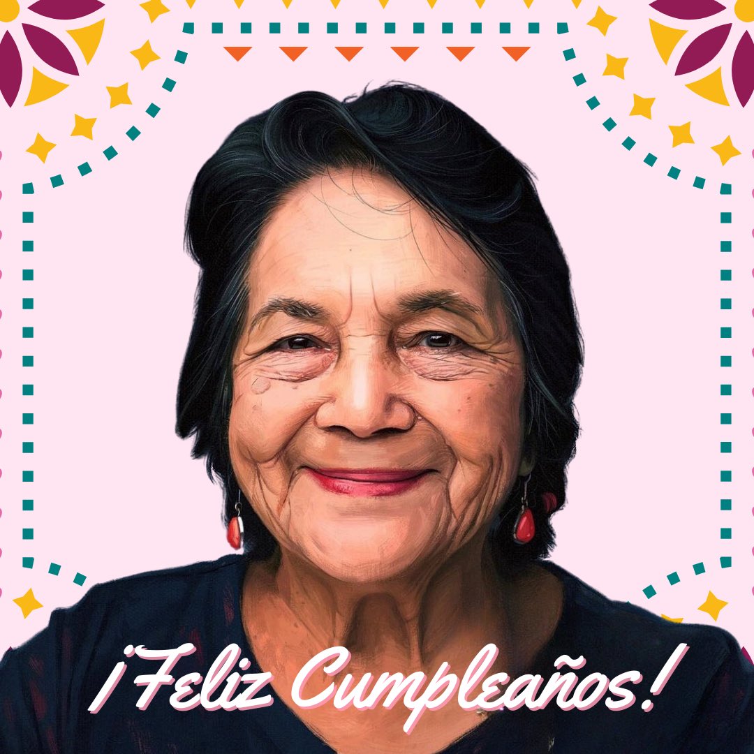 Happy Birthday, Dolores Huerta! Your courage, resilience, and unwavering commitment to equality have left an indelible mark on history. #VivaDolores #SiSePuede