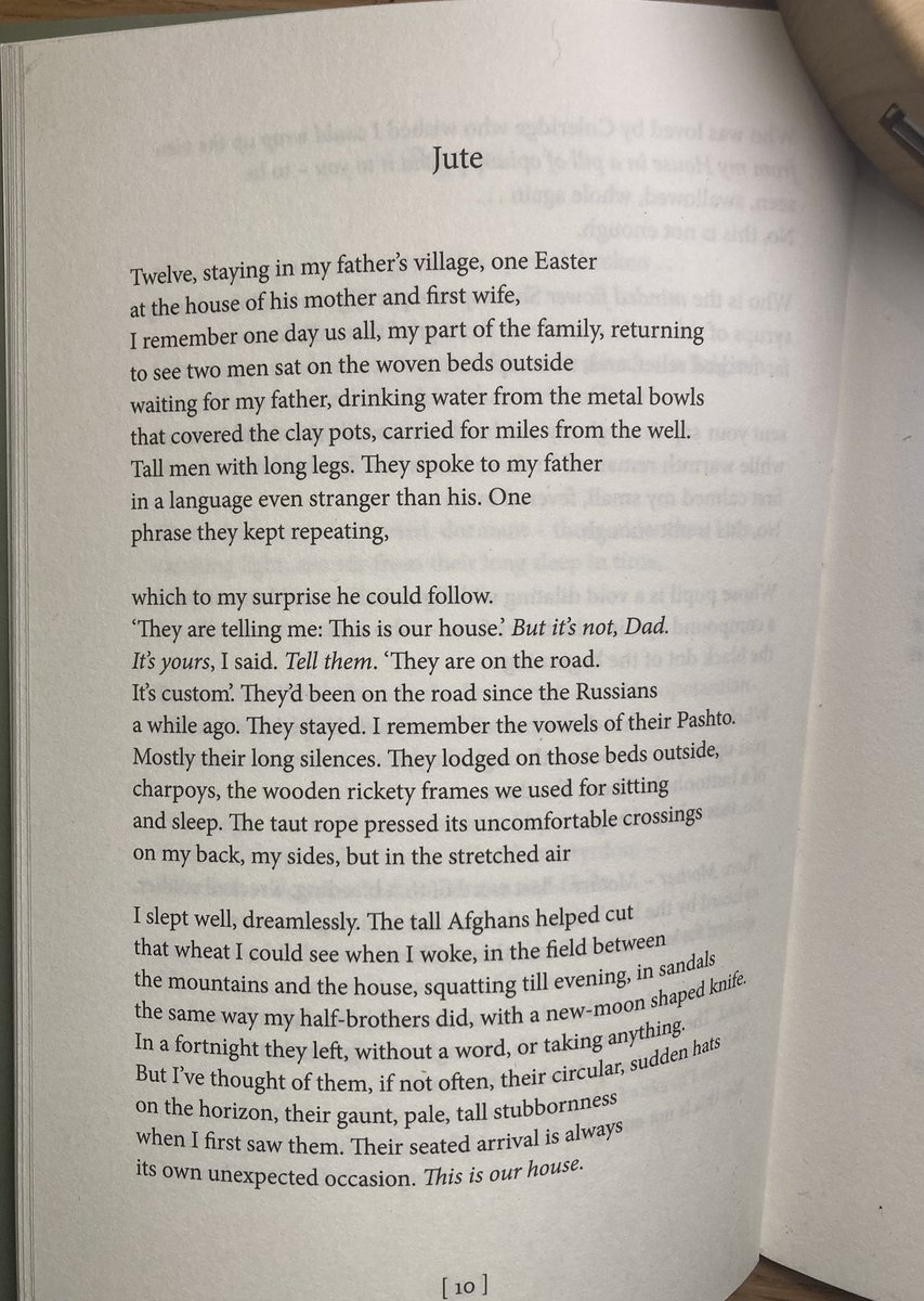 ‘This is our house’ comment by the angry Berkeley law prof, against a Muslim Hijabi student, makes me think of this poem - from @ZaffarKunial ‘s Faber poetry book, ‘Us’ - which touches on hospitality in Muslim countries (in this case, two Afghan refugees arriving in Kashmir)