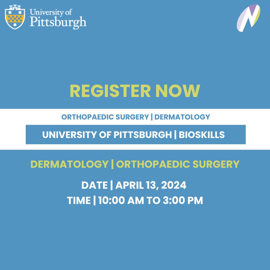 Don't miss out on the chance to attend our free dermatology and orthopaedic bioskills event this weekend. Register now using the link in our bio and take advantage of this opportunity to enhance your knowledge and skills in the field!