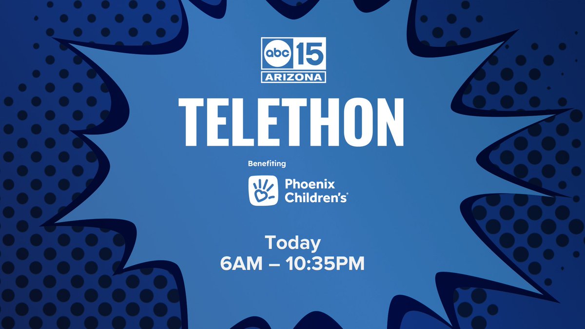 It only takes a moment to change a child’s life forever. Our telethon benefitting the kids of @PhxChildrens is happening now. Call 602-933-4567 or head to abc15.com/Telethon. #pcheroes #heroforhope