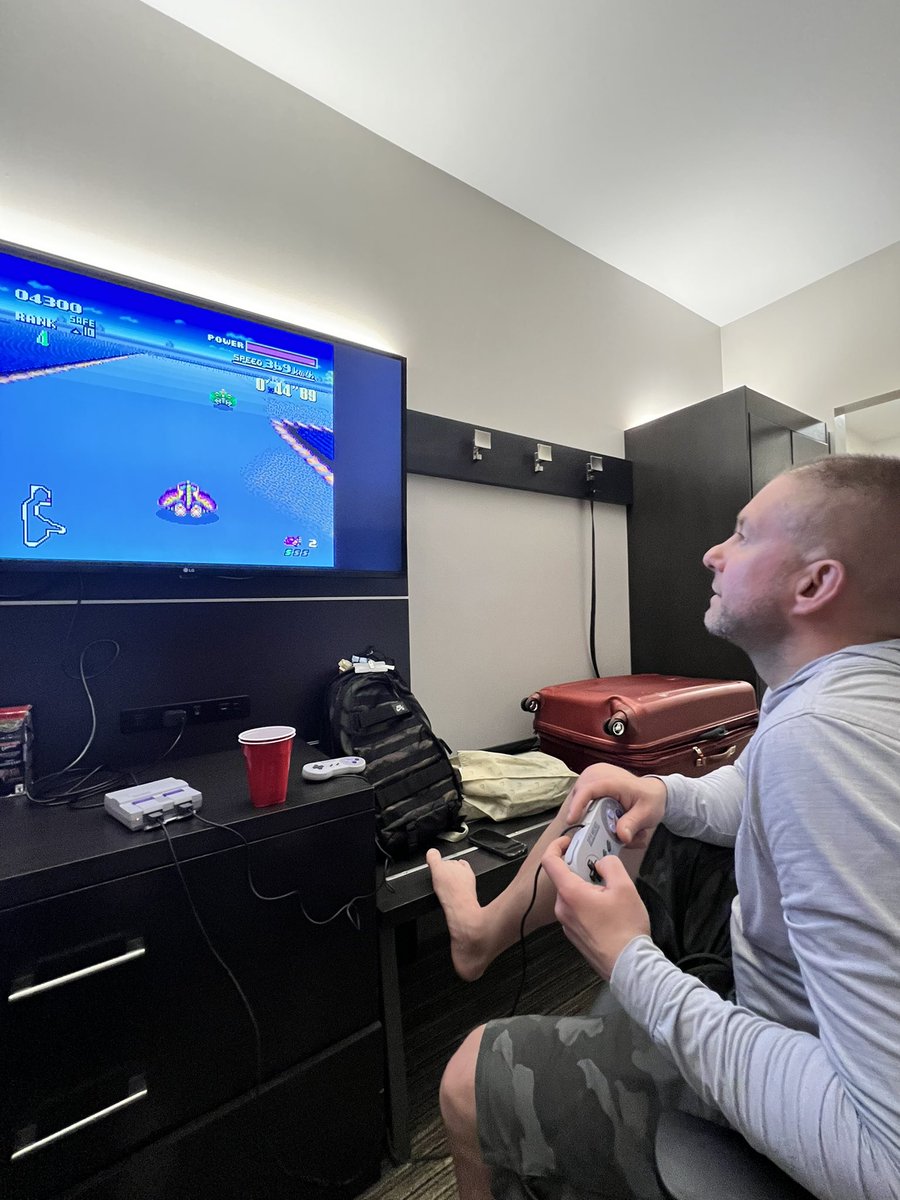 He’s never been more focused. @markmajewski. #SuperNintendo #FZERO