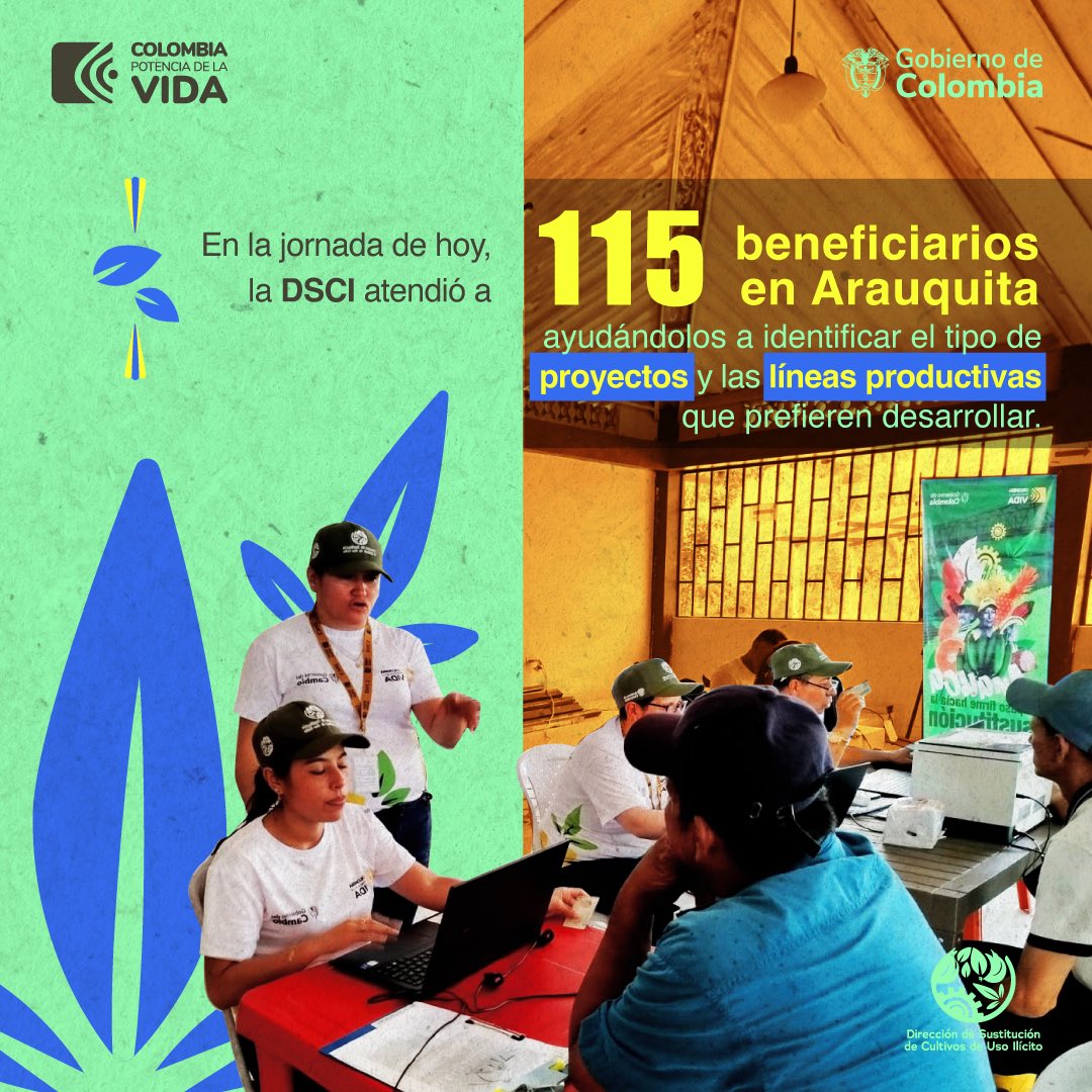 En nuestro firme compromiso con la comunidad, continuamos impulsando jornadas de levantamiento de planes de inversión. Hoy, durante la primera jornada en Filipinas, Arauca, atendimos 115 beneficiarios 👇