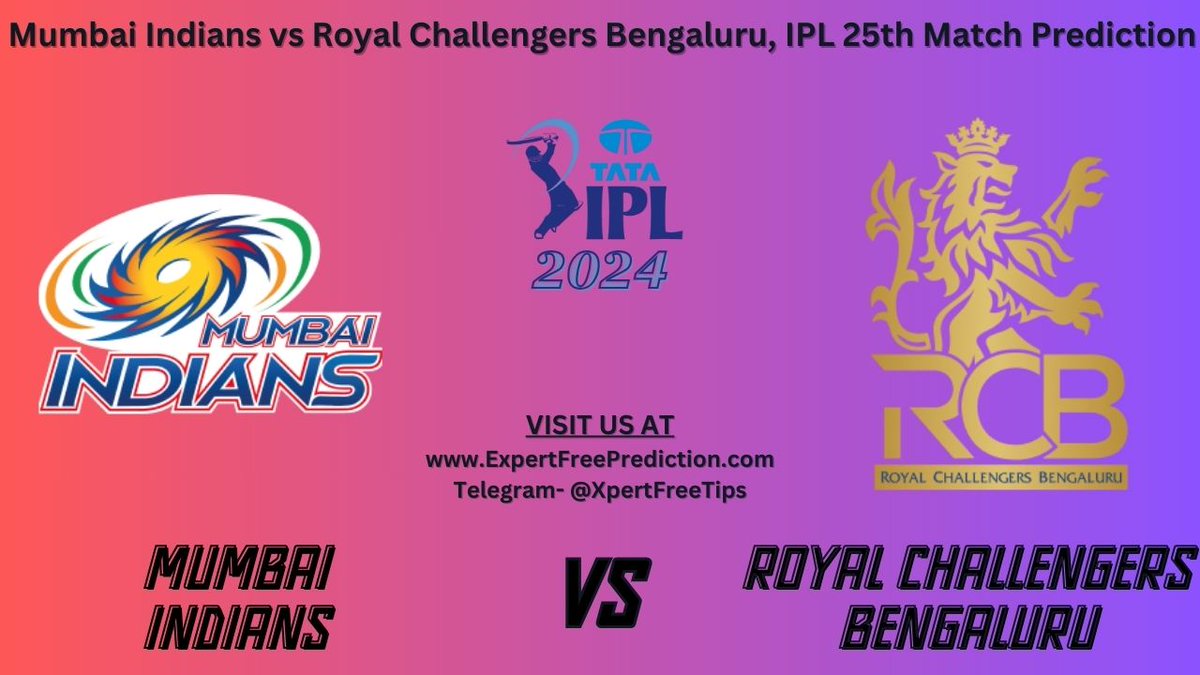 100% Jackpot Mumbai Indians vs Royal Challengers Bengaluru IPL 2024 25th Match WinnerPrediction

#MIvsRCB #PRCBvsMI #BLRvsMUM #MUMvsRCB #IP24thMatch #BengaluruVsMumbai #IPL2024 #viratkohli #ipl #msdhoni #rohitsharma #cricket #ExpertsFreeTips

Read Here- expertfreeprediction.com/rcb-vs-mi-bett…