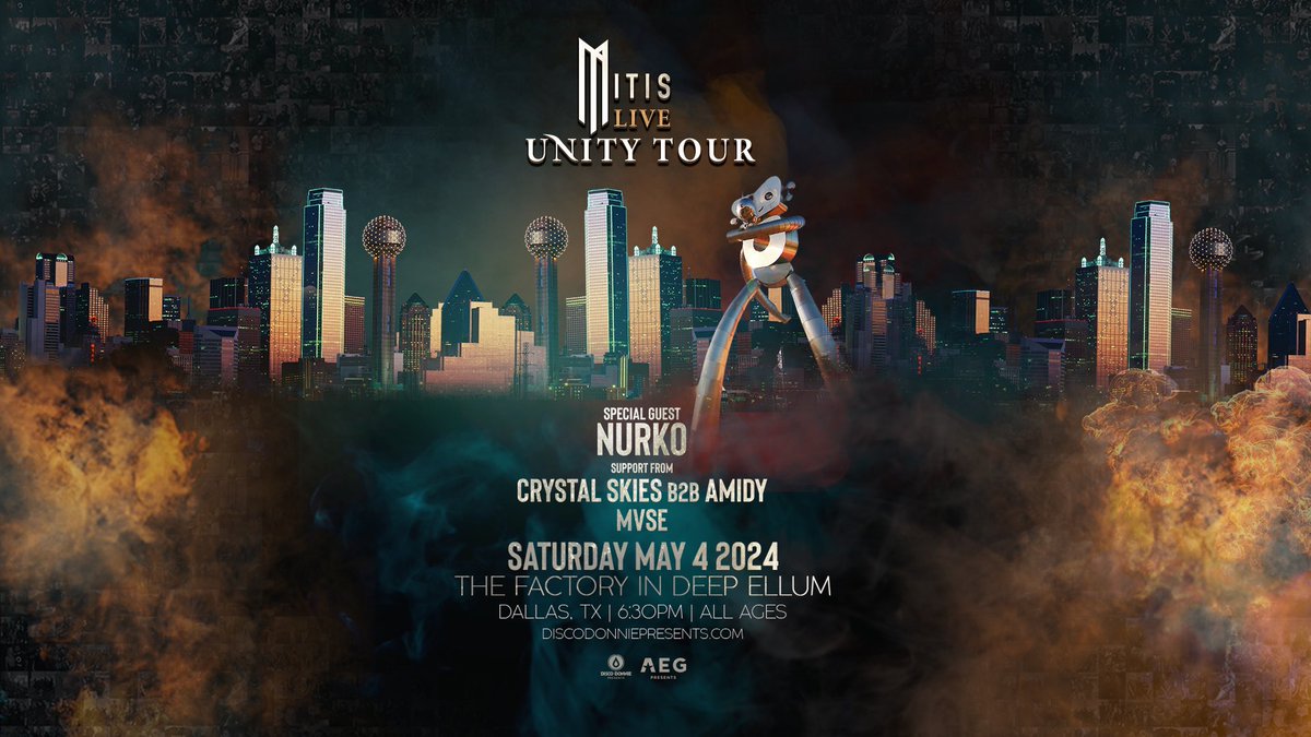 Dallas RT/Like for a chance to win 2 tickets to @MitisOfficial Live Unity Tour! 🥳 Must follow @MitisOfficial @TexasEDMFamily 🔥 Ends 5/2 Tickets & Info: axs.com/events/512185/…