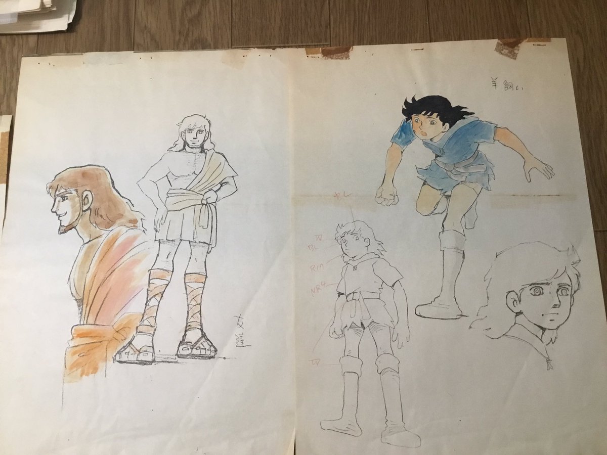 まんが世界昔ばなしのセル画3枚 まんが世界昔ばなしのセル画3枚