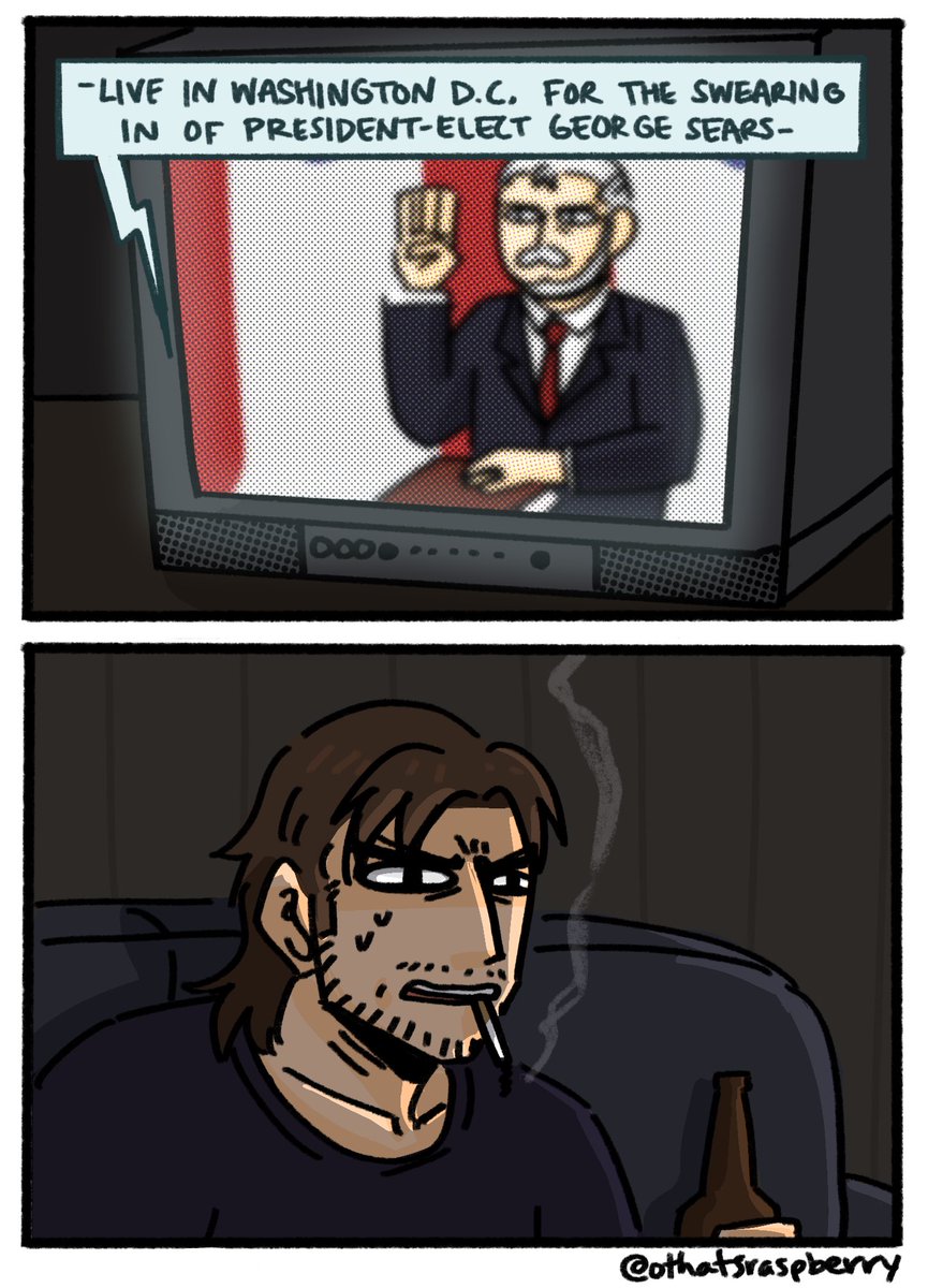 tfw you kill your dad twice and now he’s president #mgs