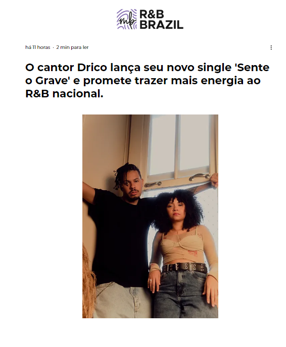 dricornb's tweet photo. Ontem saímos em uma matéria na @rnbbrazil falando sobre Sente o Grave. Curtiu? Leia mais sobre!

https://t.co/WgDzBuYbRb https://t.co/hiNtoZebqr