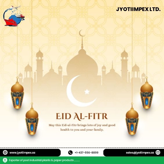 #eidmubarak #jyotiimpexltd #HDPE #india #canada #polypropylene #flimgrade #export #vancouver #granules #pprolls #bluedrum #scrap #plasticwaste #plastic #milkbottle #regrind #flakes #usa #mundra #LDPE #recycling #UBCcans #aluminum