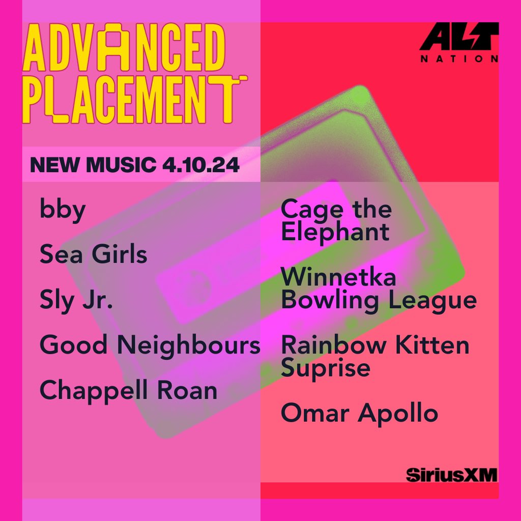 Did you catch @altregan and his new episode of Advanced Placement? Here’s a look at what he played! Catch encores through the weekend or listen whenever on the SiriusXM app! sxm.app.link/AdvancedPlacem…