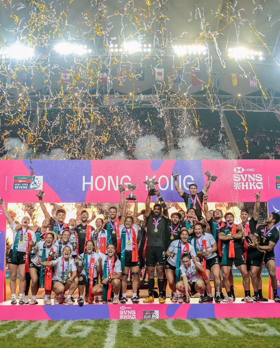 Returning to the HK @SVNSSeries never disappoints. And what could be better than ending the tournament on a high note with a double win for New Zealand? Back to black! @nz_sevens